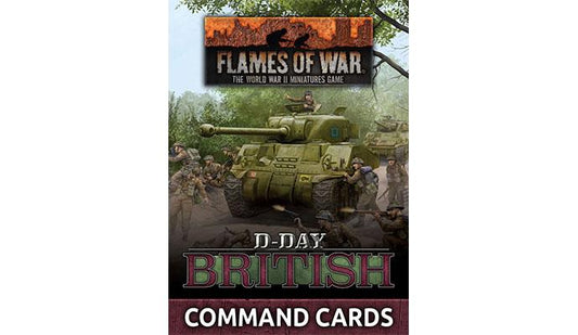 Flames of War D-Day British Cards