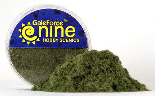 GF9 Hobby Round: Dark Green Static Grass