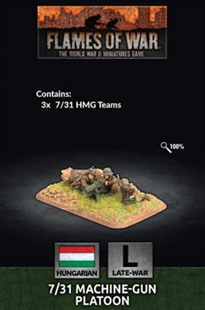 Flames of War Hungarian 7/31 Machine-Gun Platoon