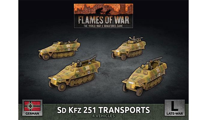 German Flames of War Sd Kfz 251 Transports