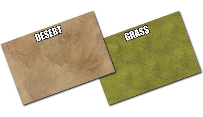 Mid War Gaming Mat - Grassland/Desert