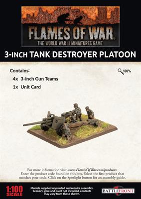 Flames of War American 3 inch Towed Tank Destroyer Platoon American