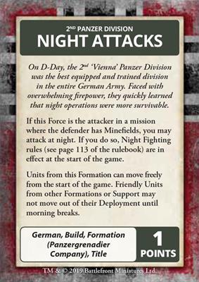 Flames of War D-Day German Command Cards