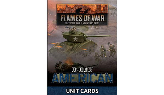 D-Day American Unit Cards FOW