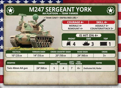 WWIII: Team Yankee American M247 Sergeant York AA Platoon