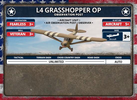 Flames of War American L4 Grasshopper Observation Post