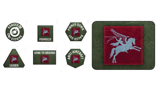 6th Airborne Tokens (x20) & Objectives (x2) British
