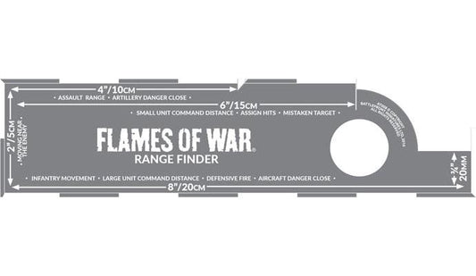 Flames of War Late War Range Finder (Etched)
