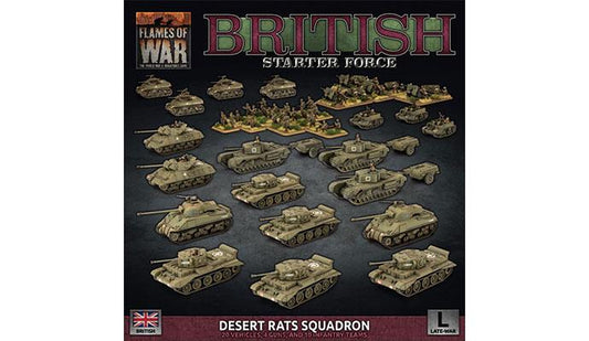 British Starter Force Desert Rats Squadron FOW