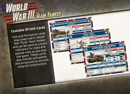 Team Yankee World War III: British Unit Card Pack