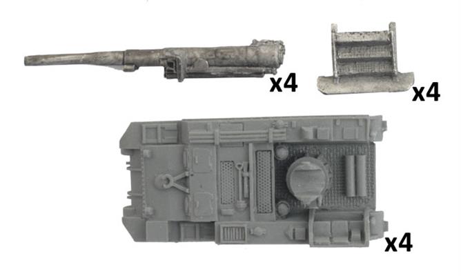 Flames of War American M12 155mm Artillery Battery