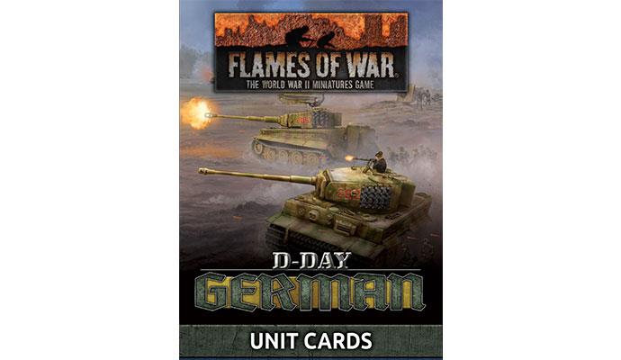 Flames of War D-Day Germans Unit Cards