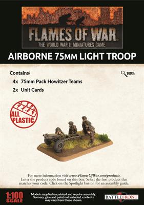 Flames of War British Airborne 75mm Light Troop British