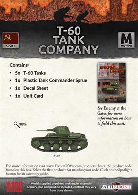 Enemy at the Gates T-60 Tank Company (x5)