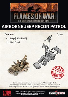 Flames of War American Airborne Jeep Recon Patrol