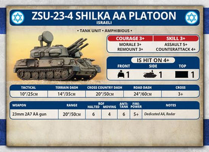 WWIII: Team Yankee Oil War Israeli  ZSU-23-4 Shilka AA Platoon