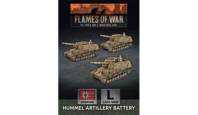 German Flames of War Hummel Artillery Battery