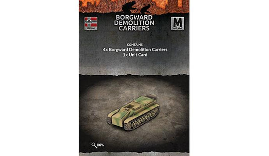 Flames of War German Borgward Demolition Carriers