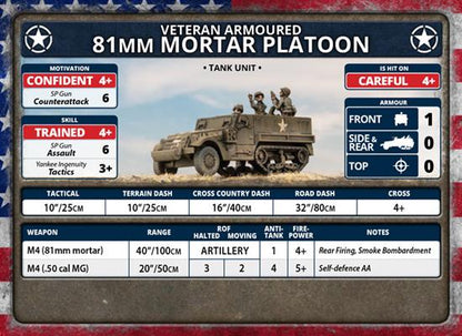 Flames of War American  81mm Armored Mortar Platoon