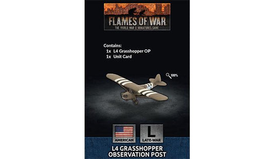 Flames of War American L4 Grasshopper Observation Post