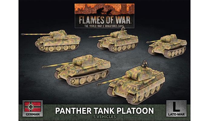 German Flames of War Panther A Tank Platoon