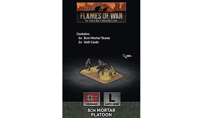 Flames of War German German 8cm Mortar Platoon