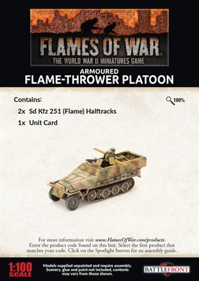 German Flames of War Sd Kfz 251 Flamethrower Platoon