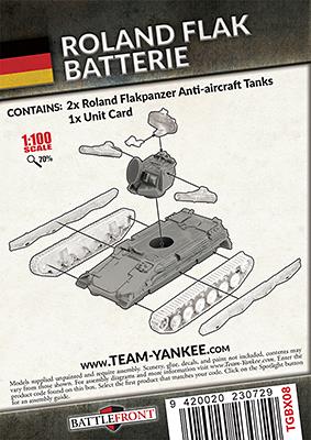 West German Leopard Roland Flak Batterie Team Yankee