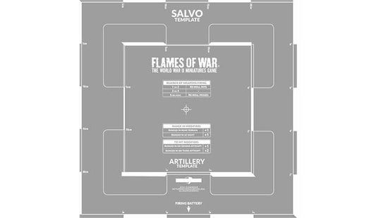 Flames of War Late War Template (Etched)