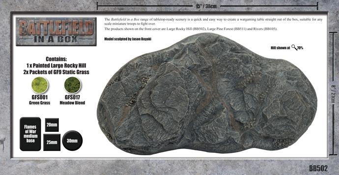 Large Rocky Hill (x1) - 15mm/30mm