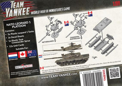 WWIII: Team Yankee NATO Leopard 1 Tank Platoon (x5 Plastic)