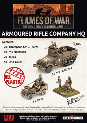 Flames of War American Armored Rifle Company HQ