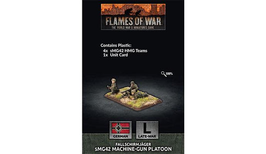 Flames of War German Fallschirmjager HMG Platoon