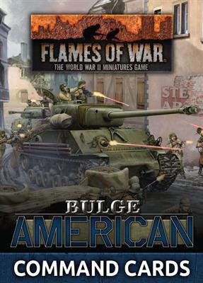 Flames of War Bulge Americans Command Cards