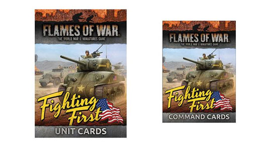 Flames of War American Fighting First Unit and Command Cards