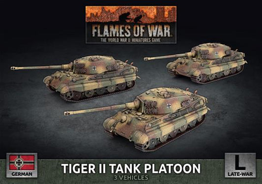 German Flames of War Tiger II Tank Platoon