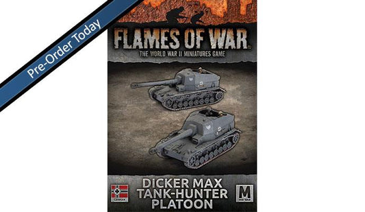 German Flames of War Dicker Max Tank-hunter Platoon