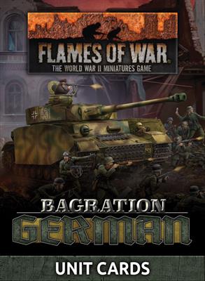 Flames of War Bagration: German Unit Cards