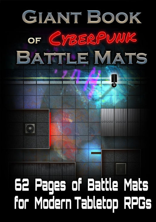 Battle Mats: Giant Book of Cyberpunk Battle Mats