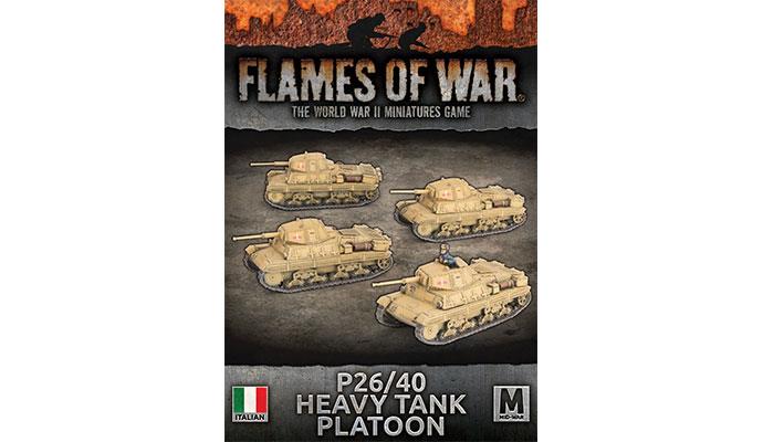 Flames of War Italian P26/40 Heavy Tank Platoon