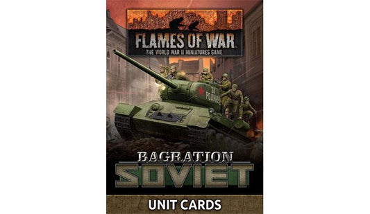 Flames of War Bagration Soviet Unit Cards