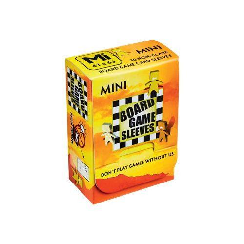 50 Clear Board Game Sleeves: Mini (41x63mm)