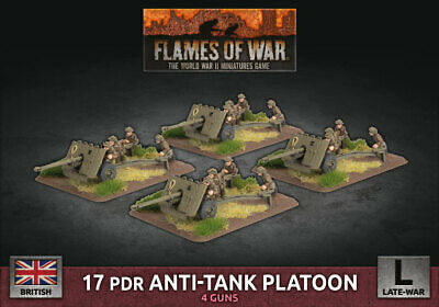 Flames of War British 17 pdr Anti-Tank Platoon