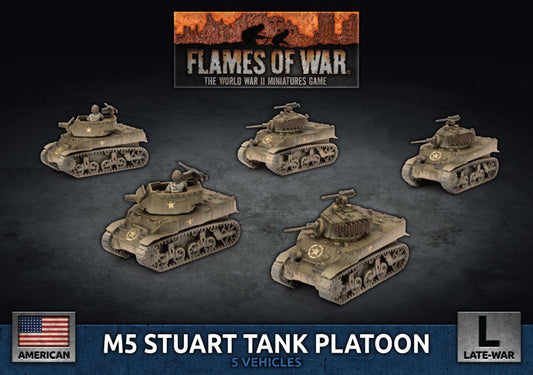 Flames of War American M5 Stuart Tank Platoon