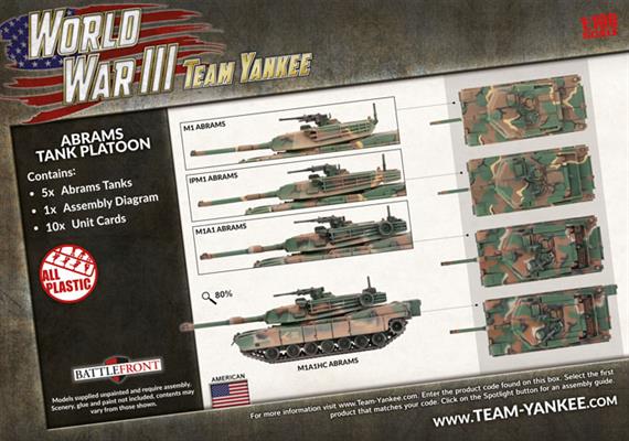 WWIII: Team Yankee American Abrams Tank Platoon