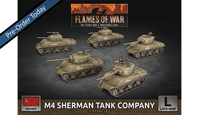 M4 Sherman Tank Company (x5 Plastic)