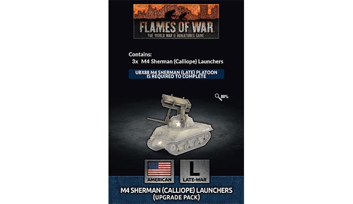 Flames of War American M4 Sherman (Calliope) Launchers (Upgrade Pack)