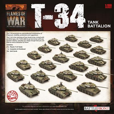 Soviet T-34 Tank Battalion Flames of War Bagration