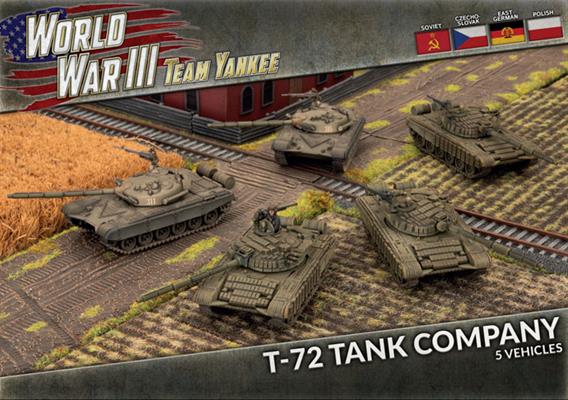 WWIII: Team Yankee SovietT-72 Tank Company (x5)