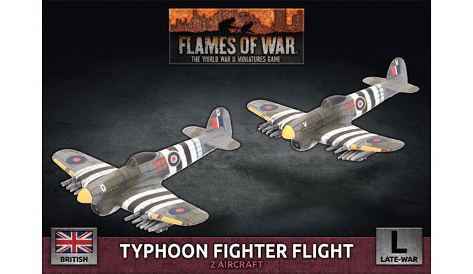 British Typhoon Fighter Flight Flames of War